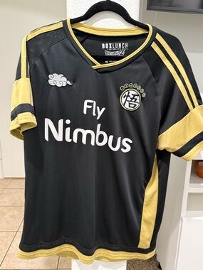 Kids' Black & Gold Fly Nimbus Soccer Jersey